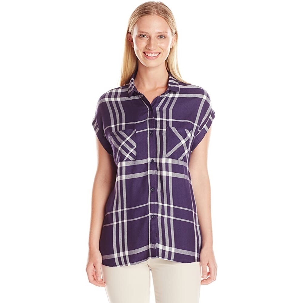 Rails Rayon Britt Short Sleeve Button Down Shirt